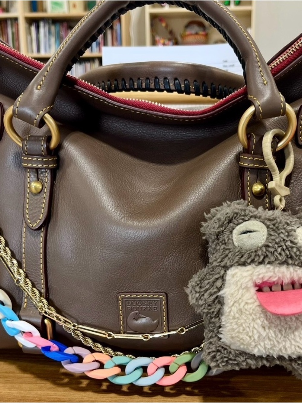 Dooney & Bourke large florentine Leather Satchel elephant